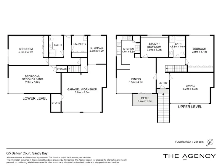 Floorplan of Homely unit listing, 6/5 Balfour Court, Sandy Bay TAS 7005