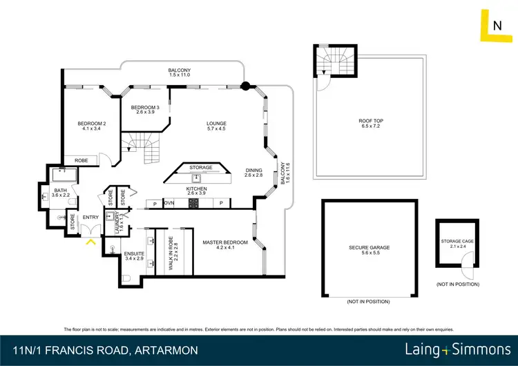 Floorplan of Homely apartment listing, 11N/1 Francis Road, Artarmon NSW 2064