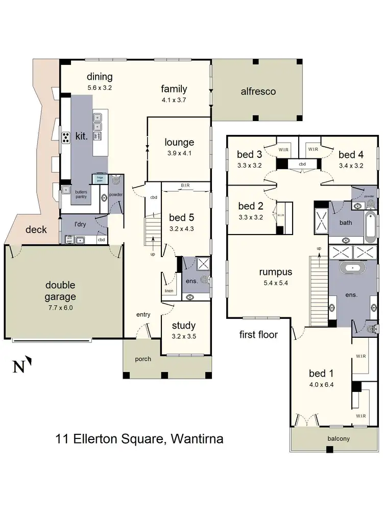 Floorplan of Homely house listing, 11 Ellerton Square, Wantirna VIC 3152