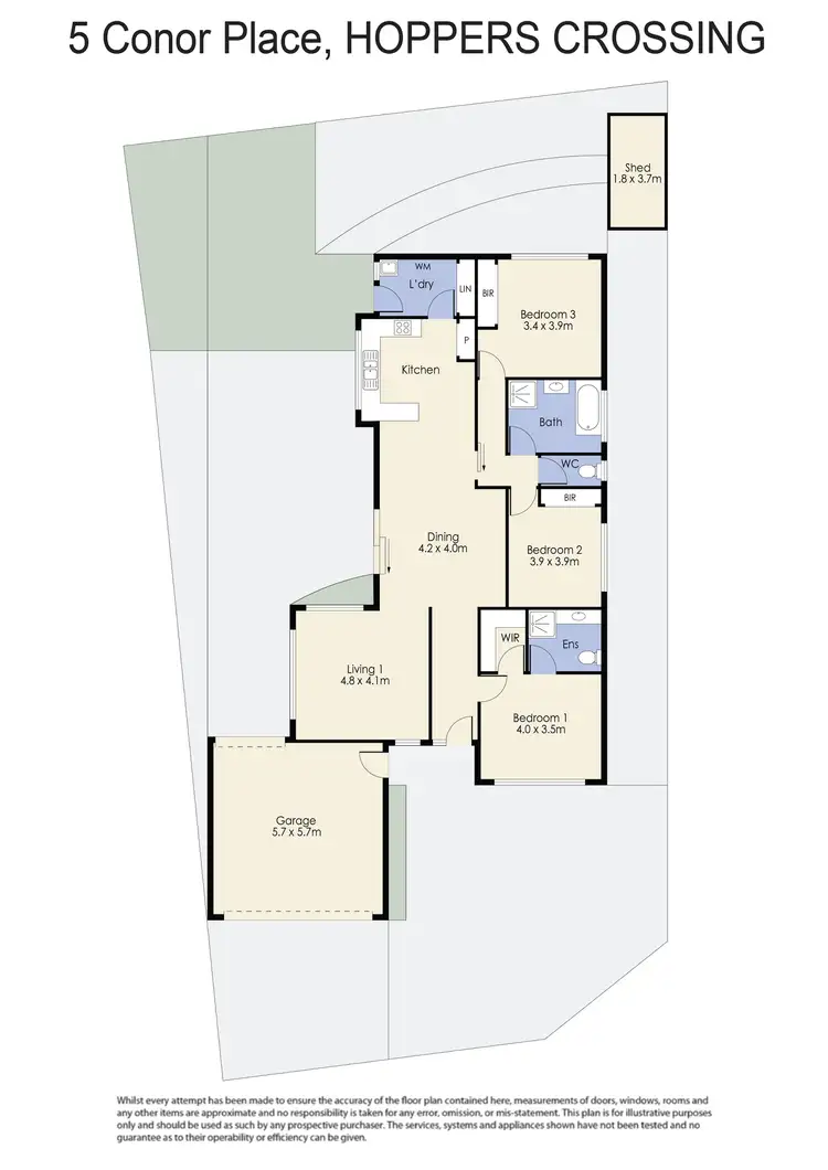 Floorplan of Homely house listing, 5 Connor Place, Hoppers Crossing VIC 3029