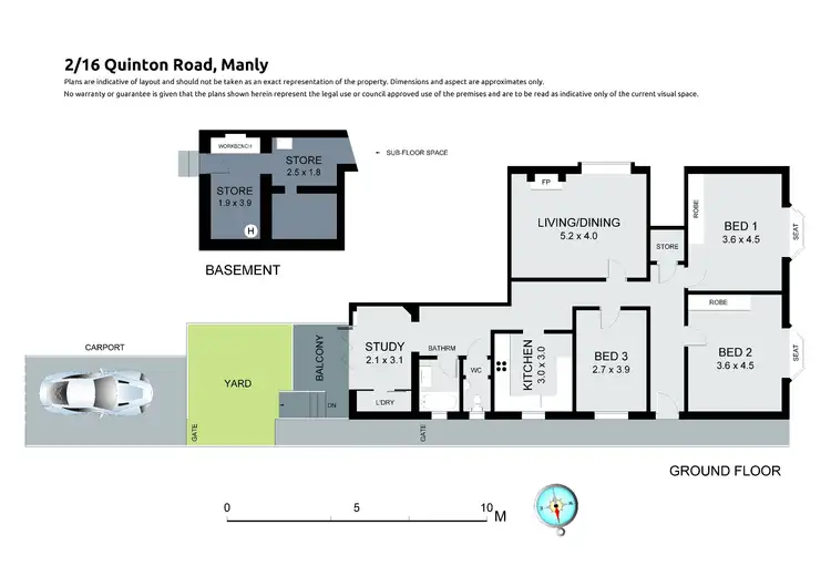 Floorplan of Homely semi-detached listing, 2/16 Quinton Road, Manly NSW 2095