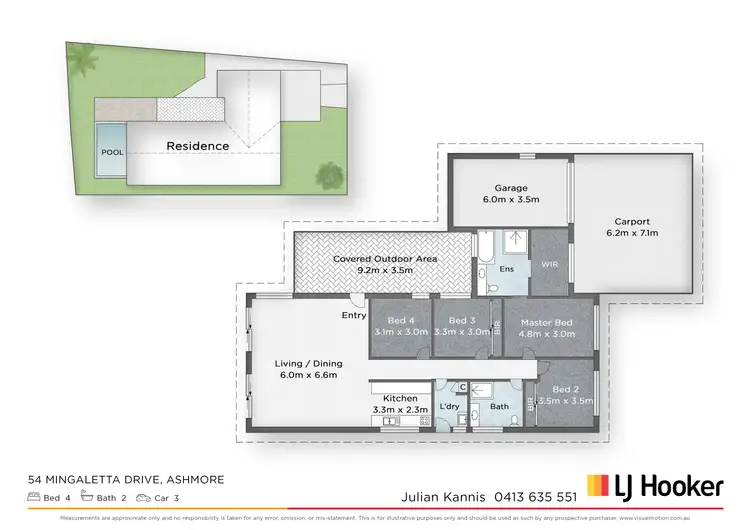 Floorplan of Homely house listing, 54 Mingaletta Drive, Ashmore QLD 4214