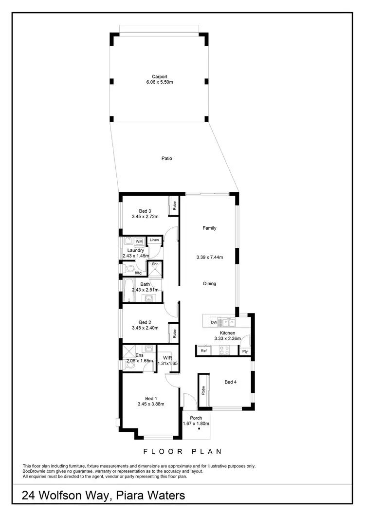 Floorplan of Homely house listing, 24 Wolfson Way, Piara Waters WA 6112