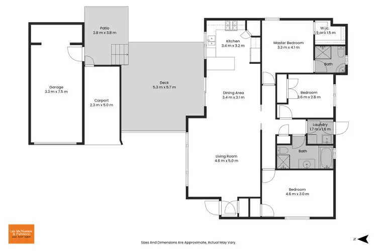 Floorplan of Homely townhouse listing, 3/45-47 Derrima Road, Queanbeyan NSW 2620