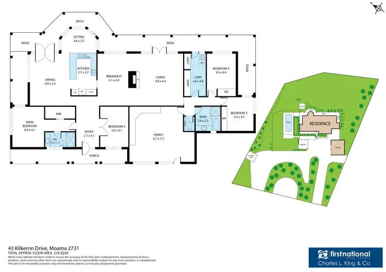 Floorplan of Homely house listing, 43 Kilkerrin Drive, Moama NSW 2731