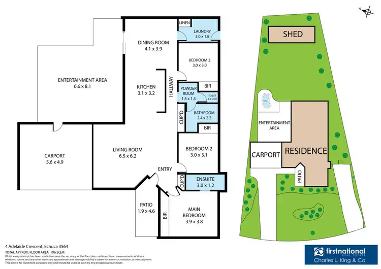 Floorplan of Homely house listing, 4 Adelaide Crescent, Echuca VIC 3564