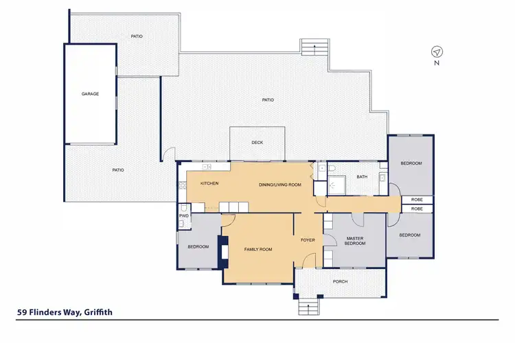 Floorplan of Homely house listing, 59 Flinders Way, Griffith ACT 2603