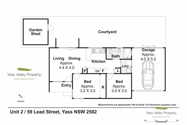 Floorplan of Homely unit listing, 2/59 Lead Street, Yass NSW 2582