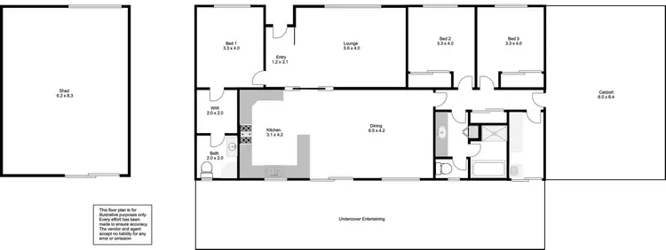 Floorplan of Homely house listing, 4 Patrick Street, Coffin Bay SA 5607
