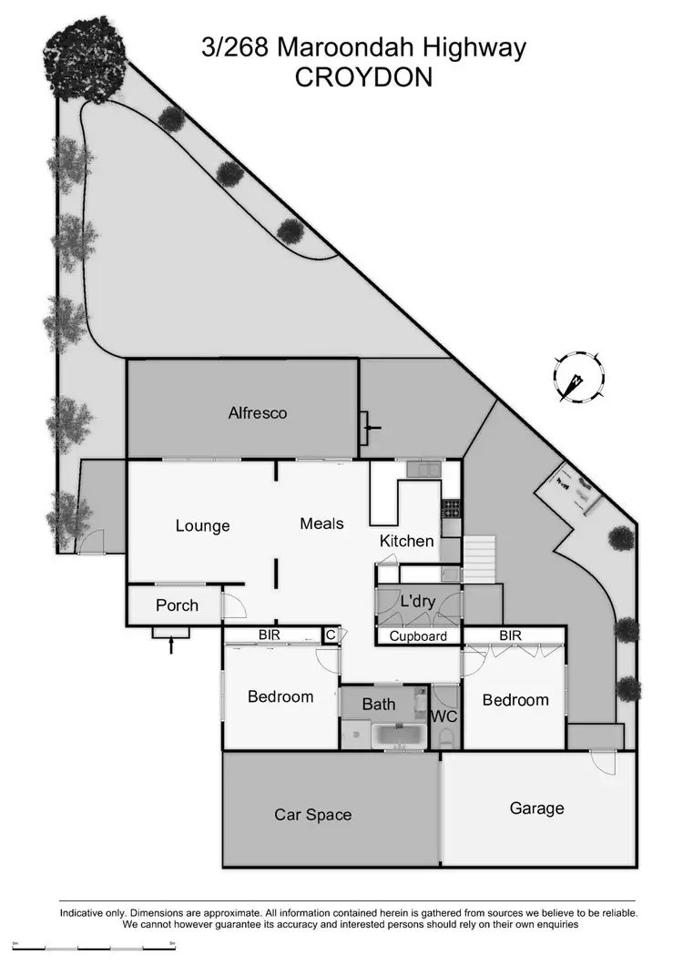 Floorplan of Homely unit listing, 3/268 Maroondah Highway, Croydon VIC 3136