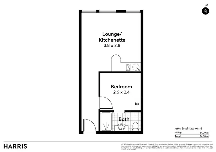 Floorplan of Homely apartment listing, 510/160 Rundle Mall, Adelaide SA 5000