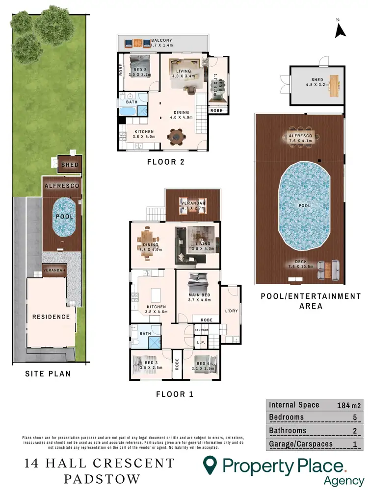 Floorplan of Homely house listing, 14 Hall Crescent, Padstow Heights NSW 2211