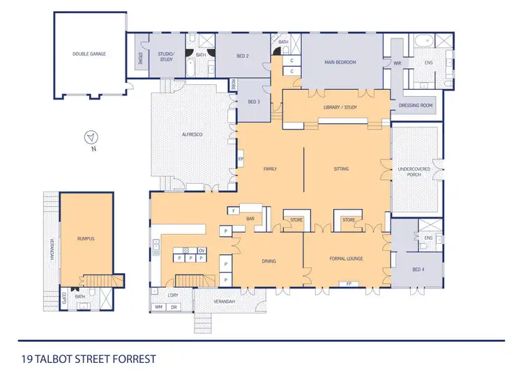Floorplan of Homely house listing, 19 Talbot Street, Forrest ACT 2603