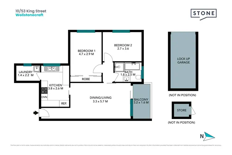 Floorplan of Homely apartment listing, 10/53 King Street, Wollstonecraft NSW 2065