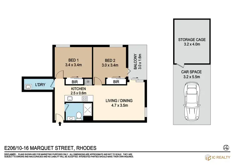 Floorplan of Homely apartment listing, E206/25 Shoreline Drive, Rhodes NSW 2138
