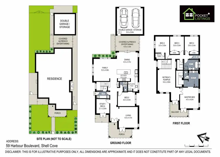 Floorplan of Homely house listing, 59 Harbour Boulevarde, Shell Cove NSW 2529