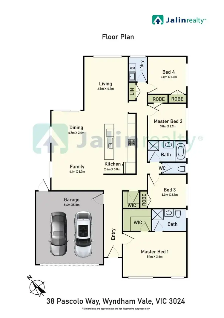 Floorplan of Homely house listing, 38 Pascolo Way, Wyndham Vale VIC 3024