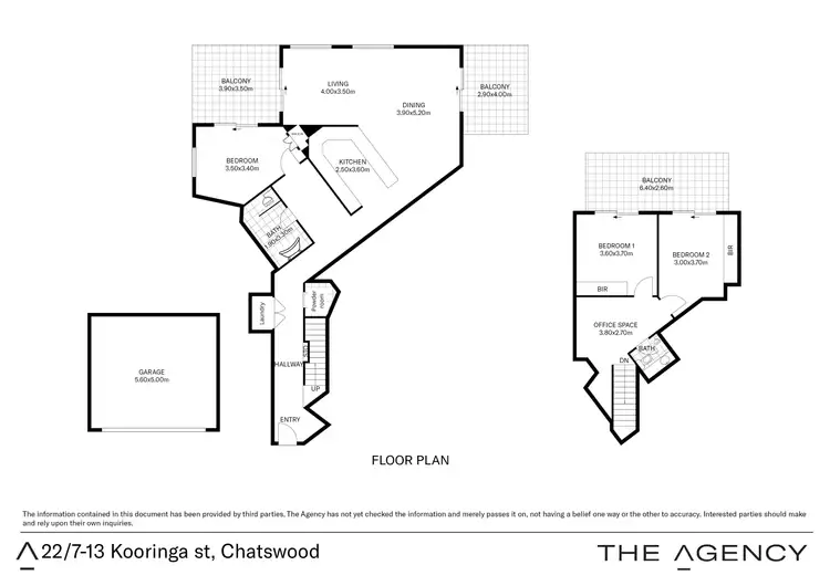 Floorplan of Homely apartment listing, 22/7-13 Kooringa Road, Chatswood NSW 2067