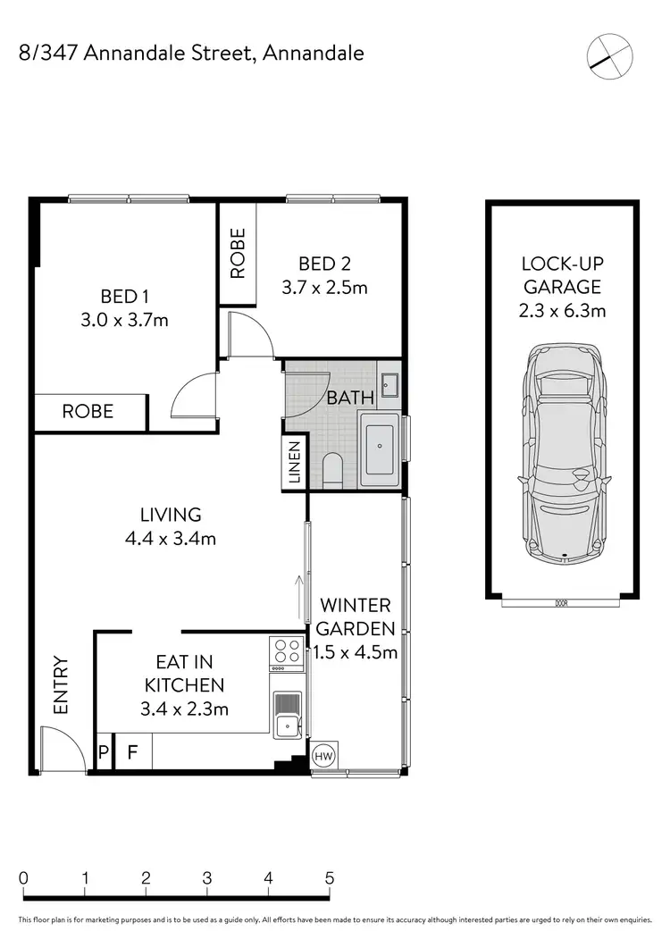 Floorplan of Homely apartment listing, 8/347 Annandale Street, Annandale NSW 2038