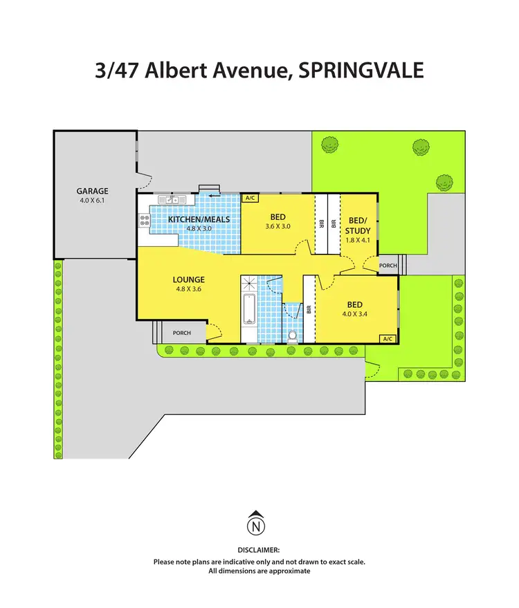 Floorplan of Homely unit listing, 3/47 Albert Avenue, Springvale VIC 3171