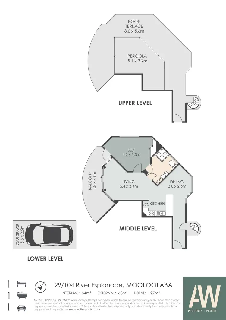Floorplan of Homely unit listing, 29/104 River Esplanade, Mooloolaba QLD 4557