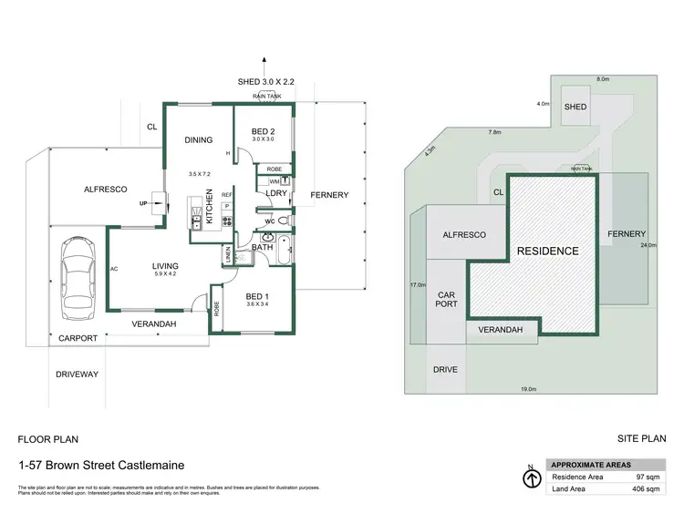 Floorplan of Homely house listing, 1/57 Brown Street, Castlemaine VIC 3450