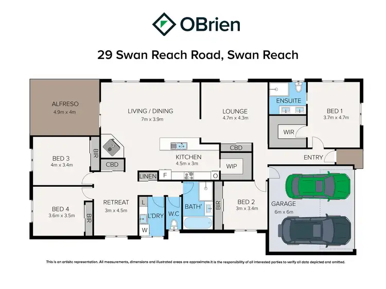 Floorplan of Homely house listing, 29 Swan Reach Road, Swan Reach VIC 3903