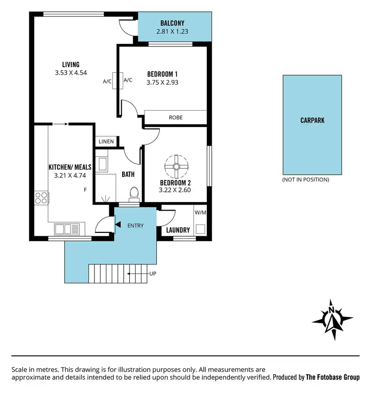 Floorplan of Homely unit listing, 1/383 Cross Road, Edwardstown SA 5039