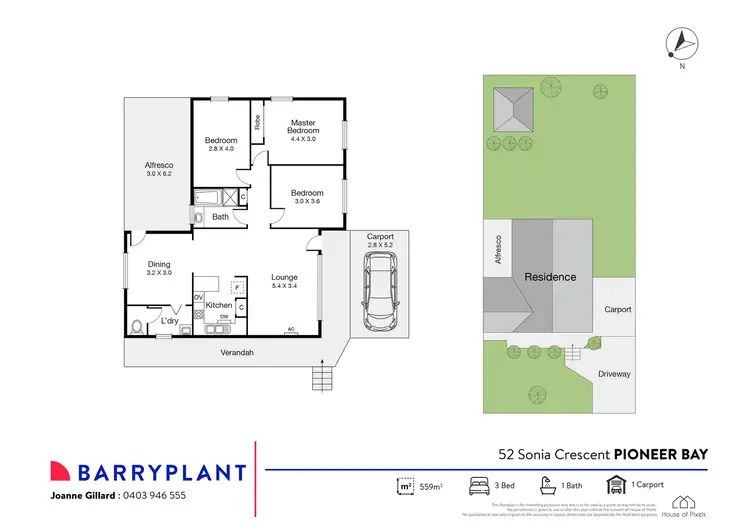 Floorplan of Homely house listing, 52 Sonia Crescent, Pioneer Bay VIC 3984