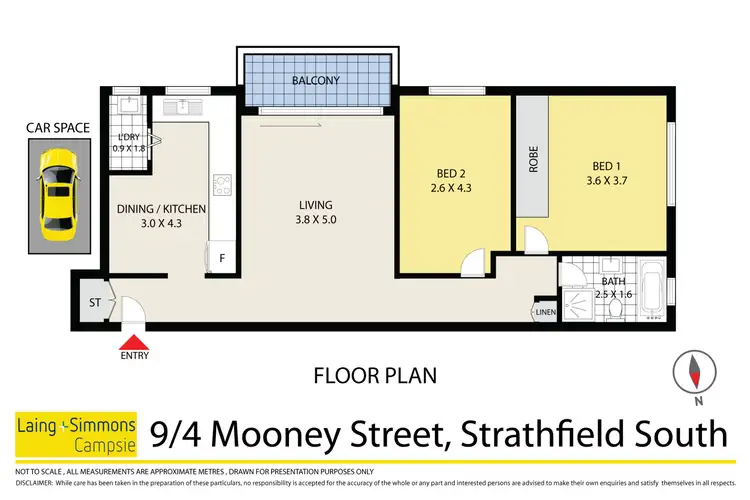 Floorplan of Homely unit listing, 9/4 Mooney Street, Strathfield South NSW 2136