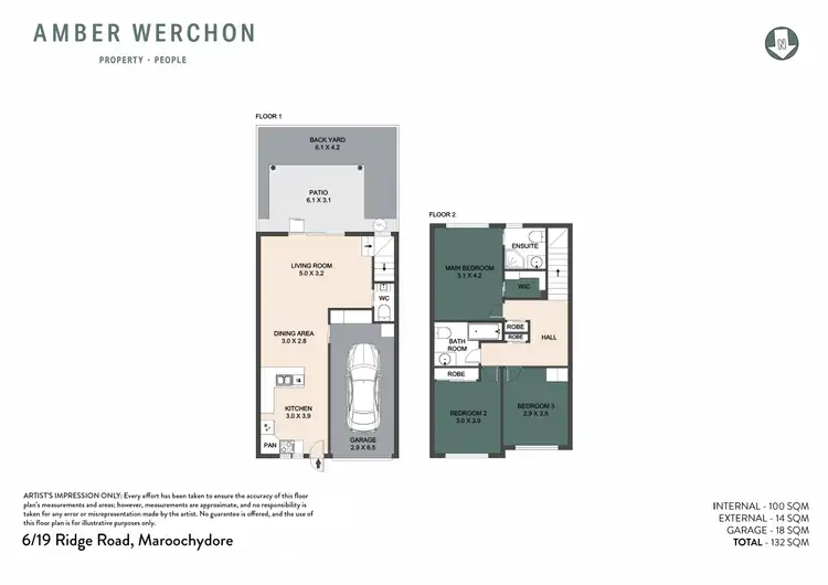 Floorplan of Homely townhouse listing, 6/19 Ridge Road, Maroochydore QLD 4558