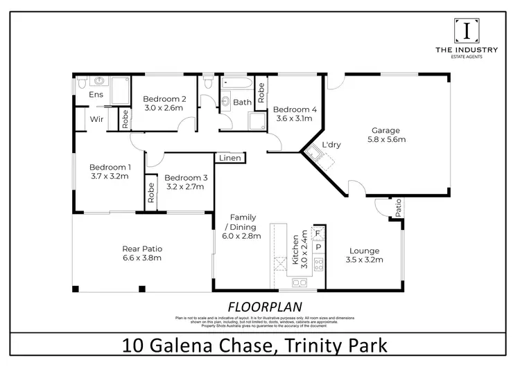 Floorplan of Homely house listing, 10 Galena Chase, Trinity Park QLD 4879