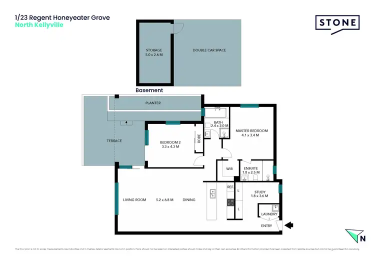Floorplan of Homely apartment listing, 1/23 Regent Honeyeater Grove, North Kellyville NSW 2155