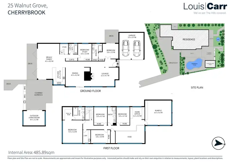 Floorplan of Homely house listing, 25 Walnut Grove, Cherrybrook NSW 2126