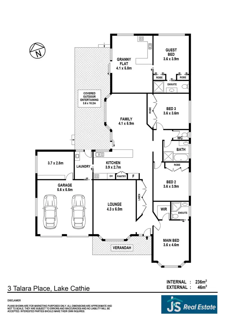 Floorplan of Homely house listing, 3 Talara Place, Lake Cathie NSW 2445