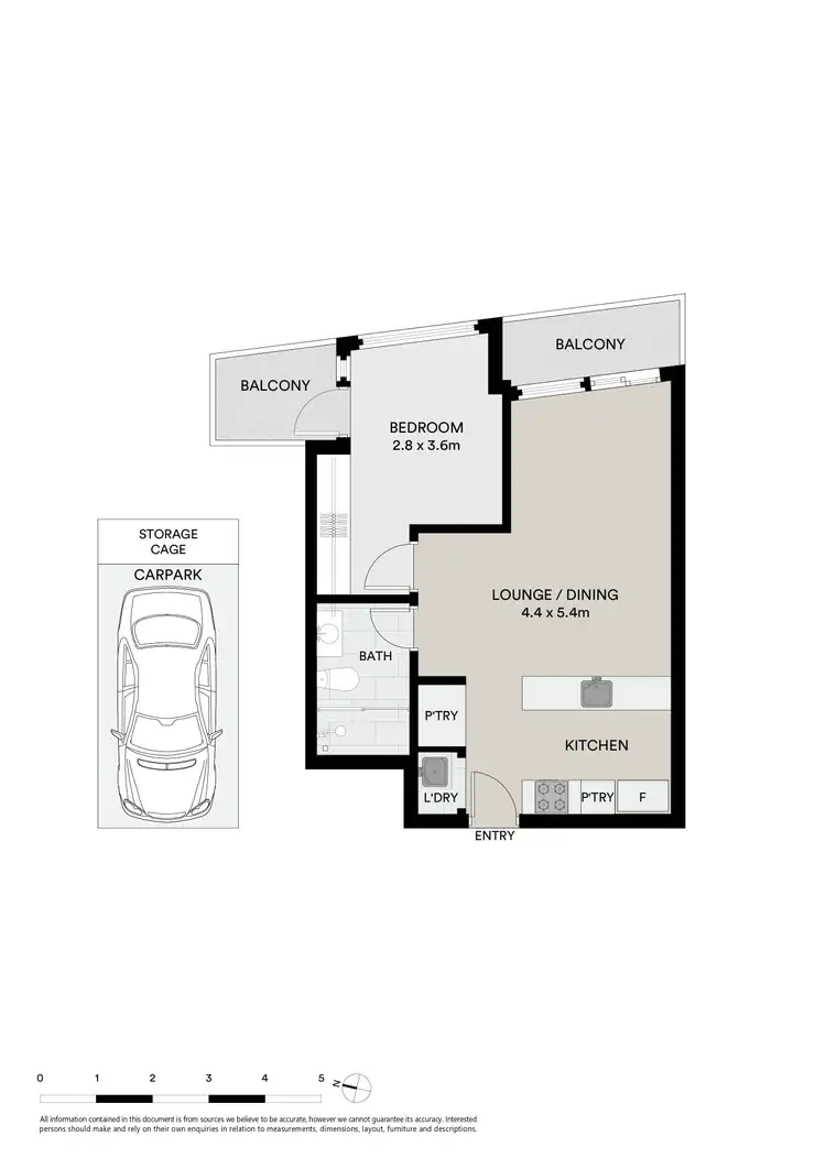 Floorplan of Homely apartment listing, 702/3-5 St Kilda Road, St Kilda VIC 3182