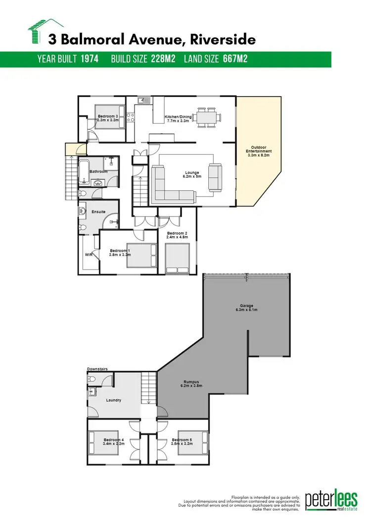 Floorplan of Homely house listing, 3 Balmoral Avenue, Riverside TAS 7250