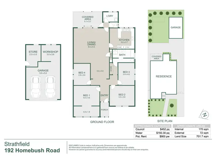 Floorplan of Homely house listing, 192 Homebush Road, Strathfield NSW 2135