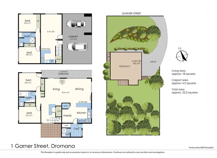 Floorplan of Homely house listing, 1 Garner Street, Dromana VIC 3936