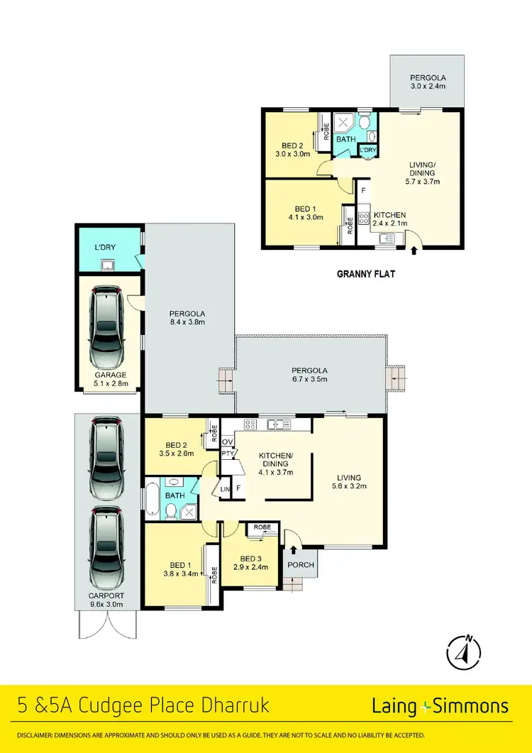 Floorplan of Homely house listing, 5 & 5a Cudgee Place, Dharruk NSW 2770