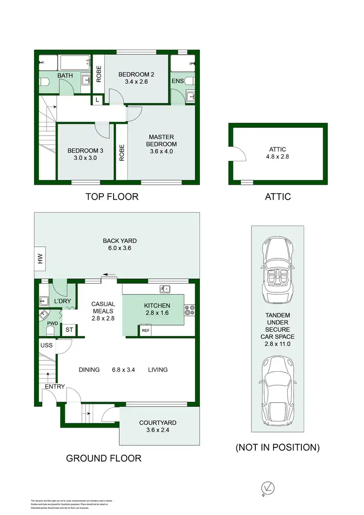 Floorplan of Homely townhouse listing, 1C Hume Street, Wollstonecraft NSW 2065