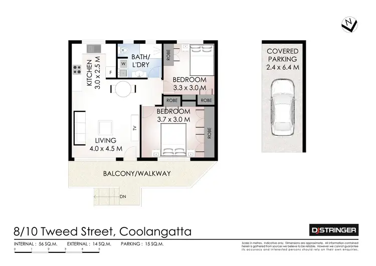 Floorplan of Homely unit listing, 8/10 Tweed Street, Coolangatta QLD 4225