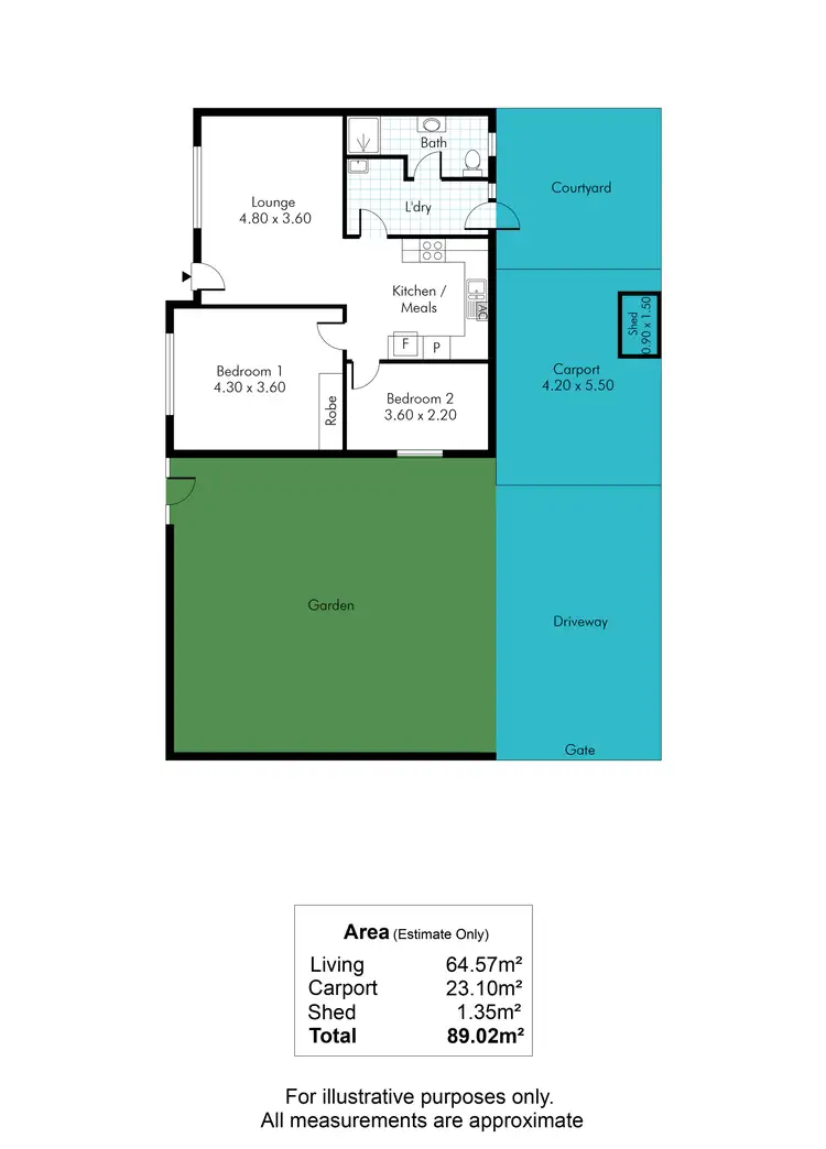 Floorplan of Homely unit listing, 4/31-33 Sutton Terrace, Marleston SA 5033