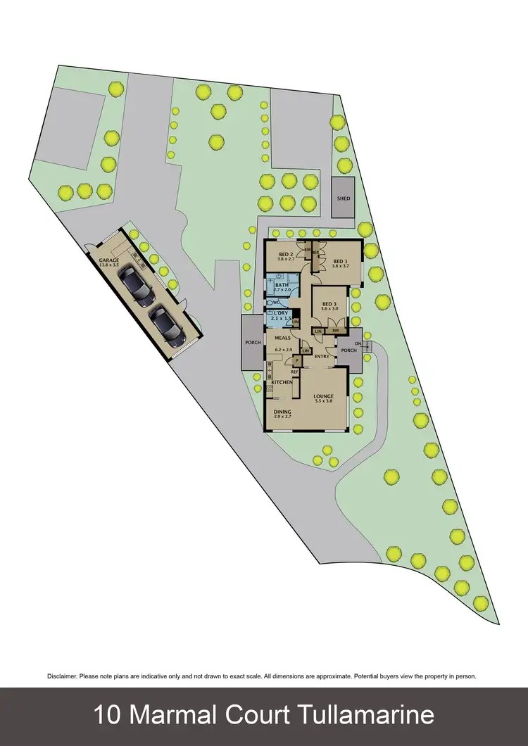 Floorplan of Homely house listing, 10 Marmal Court, Tullamarine VIC 3043