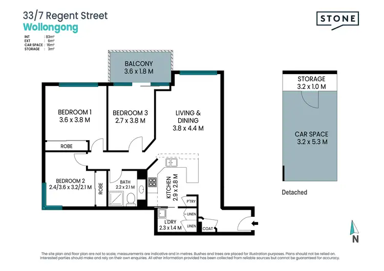 Floorplan of Homely apartment listing, 33/7 Regent Street, Wollongong NSW 2500