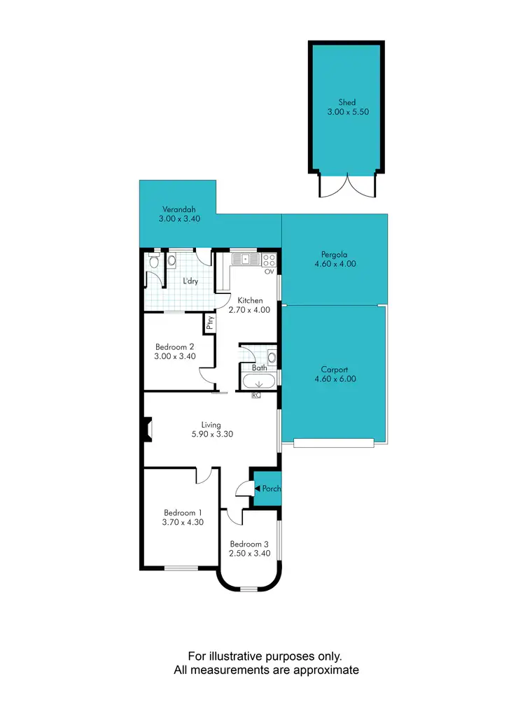 Floorplan of Homely house listing, 13A New Street, South Plympton SA 5038