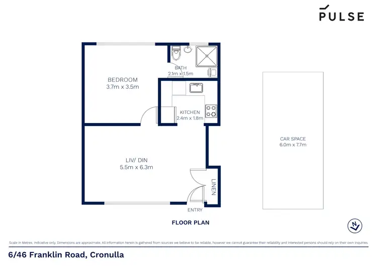 Floorplan of Homely apartment listing, 6/46 Franklin Road, Cronulla NSW 2230