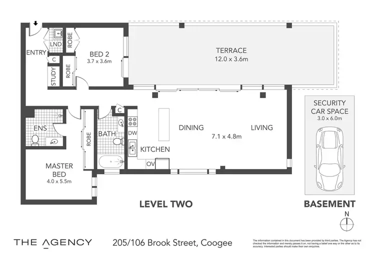 Floorplan of Homely apartment listing, B205/106 Brook Street, Coogee NSW 2034