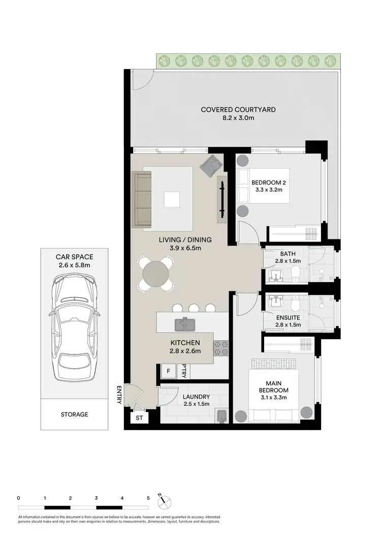 Floorplan of Homely apartment listing, G03/1 Kyle Street, Arncliffe NSW 2205