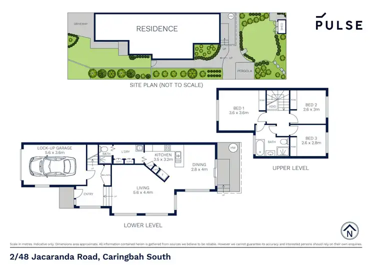 Floorplan of Homely semi-detached listing, 2/48 Jacaranda Road, Caringbah South NSW 2229